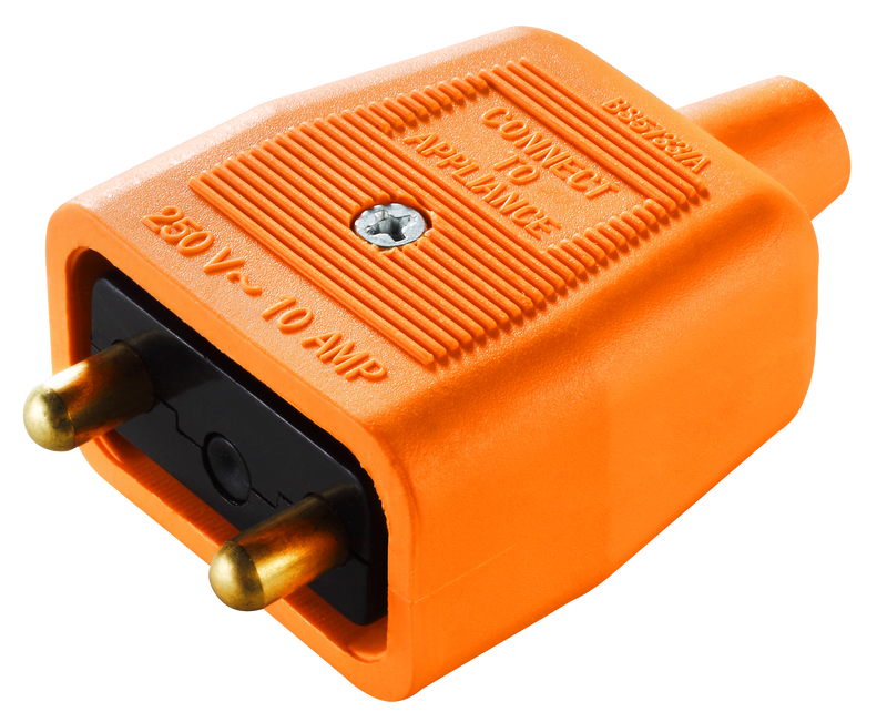 Masterplug Work - 2 Pin Connector, 10A, Orange