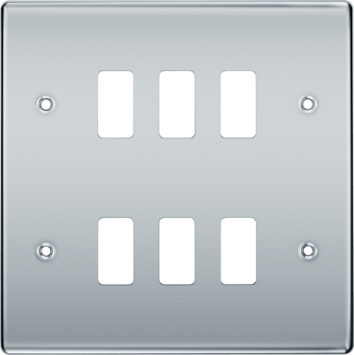 BG Electrical Grid - 6 module, square