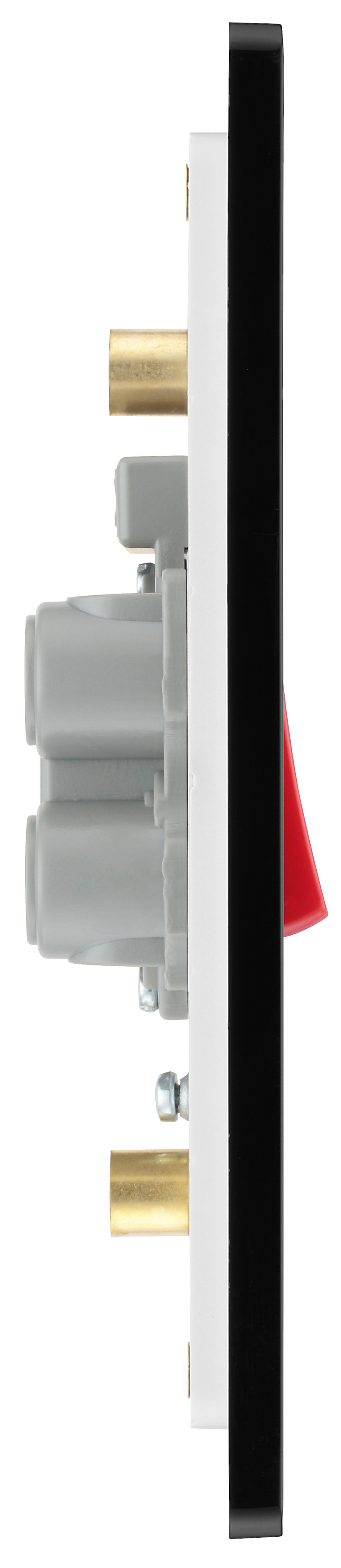 BG Electrical Evolve Matt Blue - 45A, double pole, large plate, with indicator