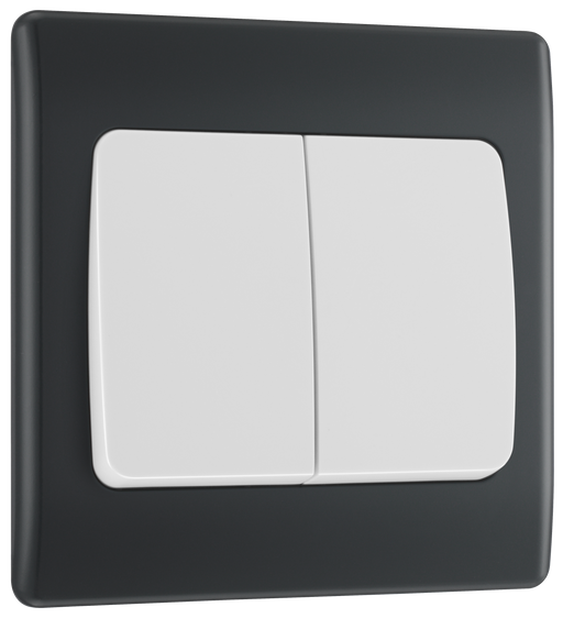BG Electrical Part M - Double, 2 way switch, wide rocker