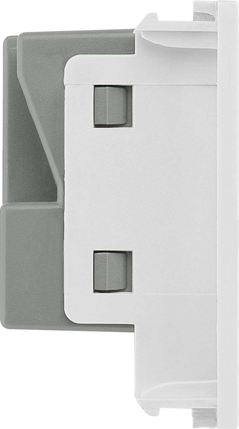 BG Electrical Euro Module - Universal unswitched socket