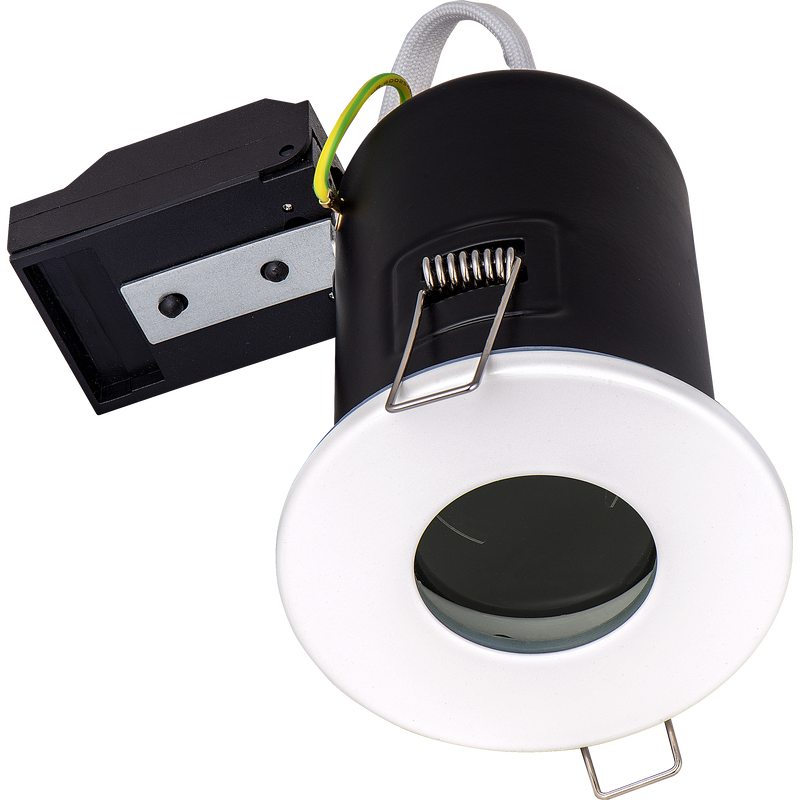 Luceco GU10 Fire Rated Downlights - Ip Rated Fire Rated GU10 Downlight White Supplied Less Lamp