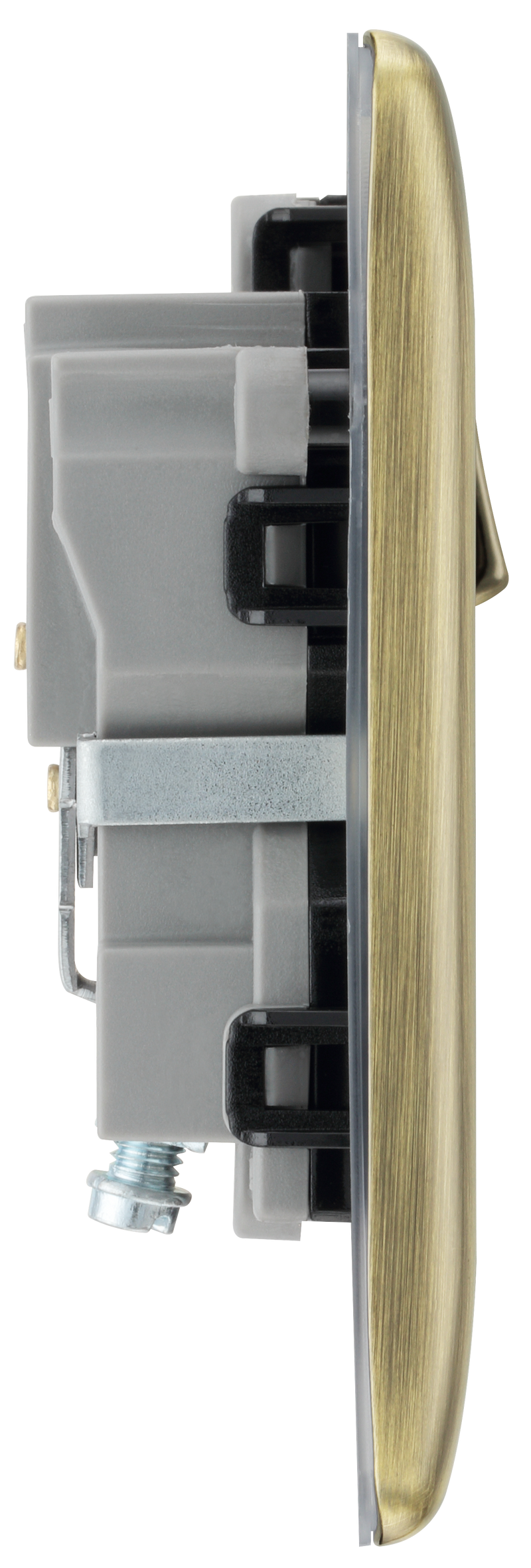 BG Electrical Nexus Metal Antique Brass - Single, switched, single pole