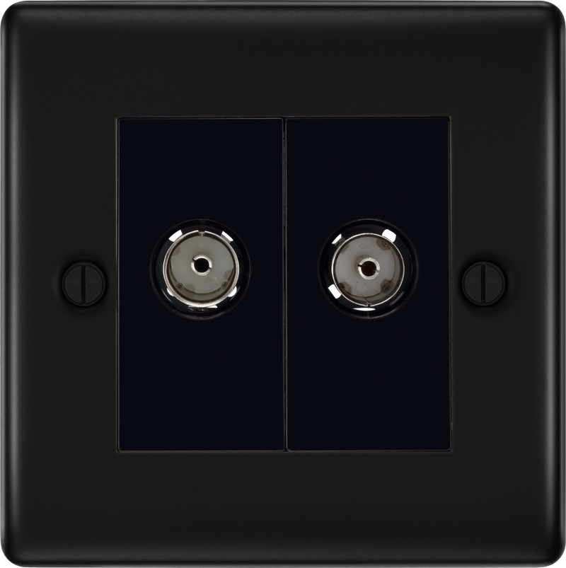 BG Electrical Nexus Metal Matt Black - Double co-axial