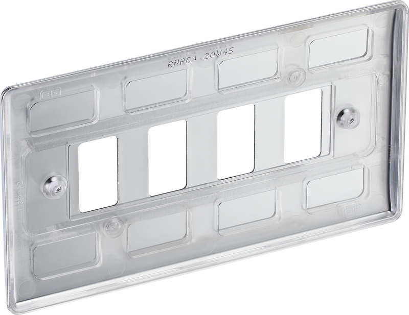 BG Electrical Grid - 4 module, rectangular