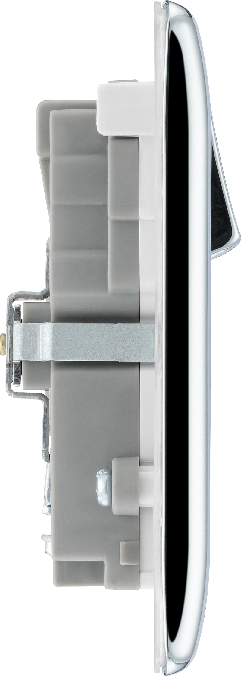 BG Electrical Nexus Metal Polished Chrome - Double switched single pole, with USB A + C (22W)