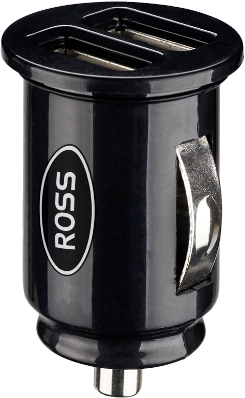 Ross Car Charger - Double USB A in-car charger (2.1A, black)
