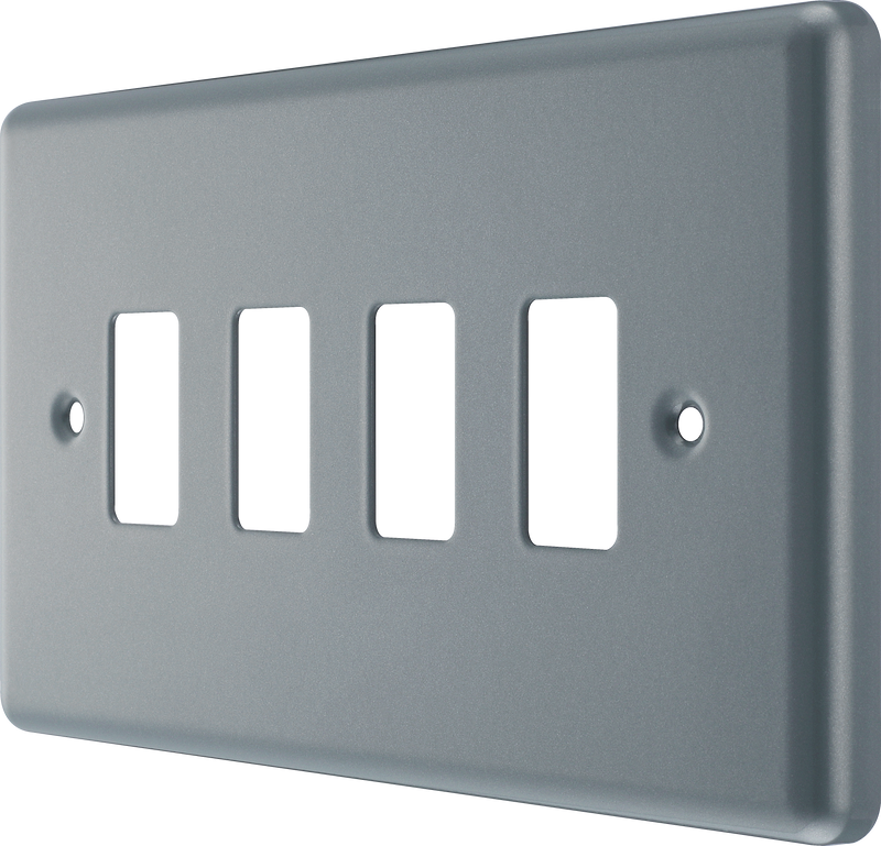 BG Electrical Grid - 4 module, rectangular