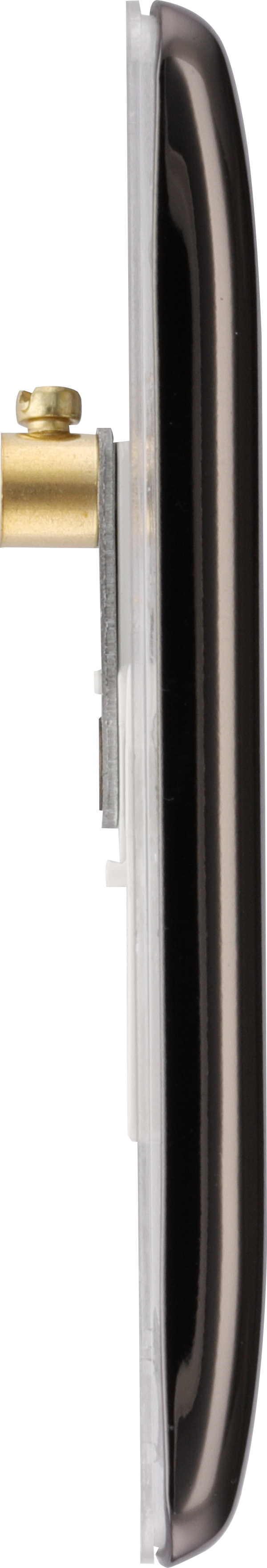 BG Electrical Nexus Metal Black Nickel - Single, blank plate