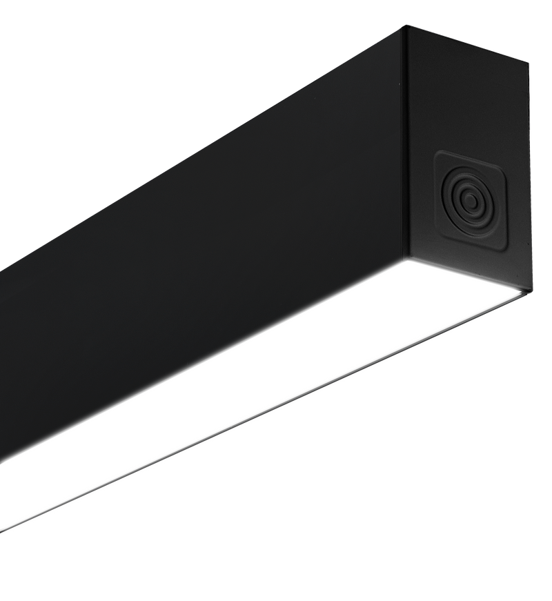 Luceco Contour Direct Indirect - Contour 1414mm suspended module direct/indirect 6000lumens with fixed output driver finished in black