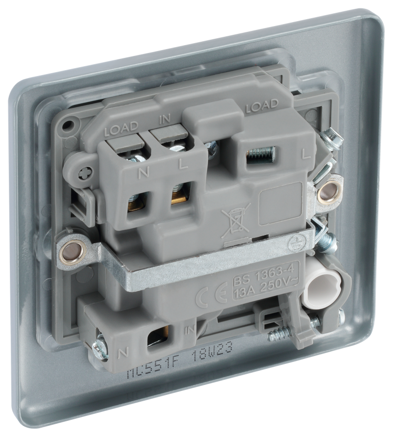 BG Electrical Metal Clad - Switched and fused with indicator and optional flex outlet