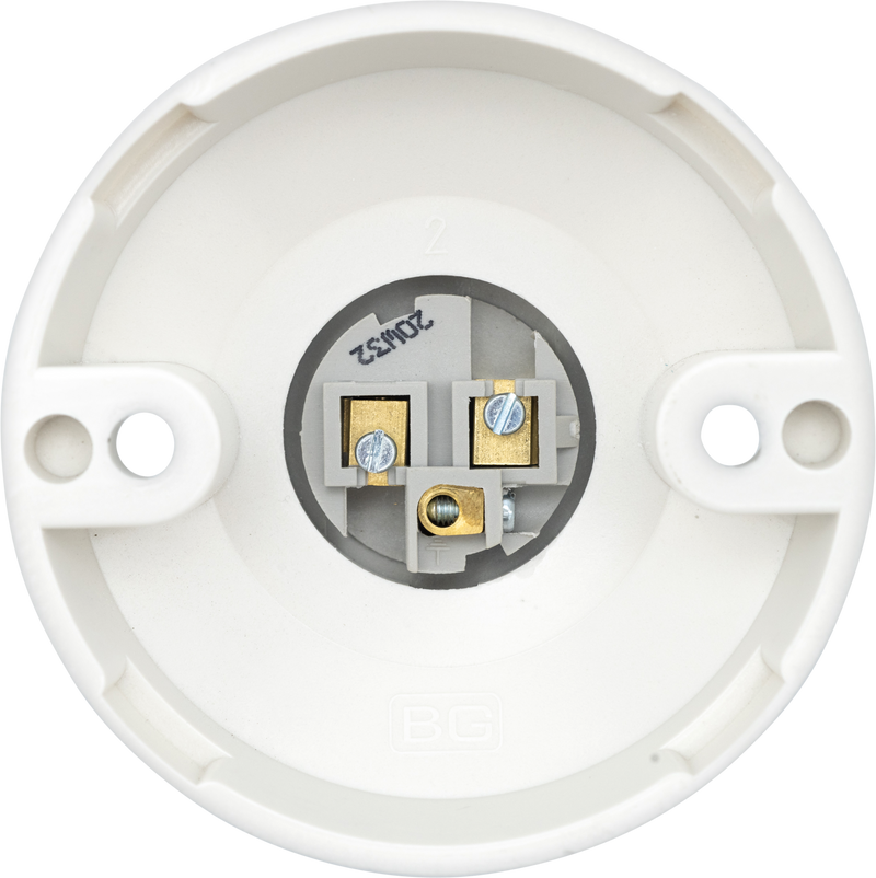 BG Electrical Ceiling Accessories - 3 terminals, HO skirt
