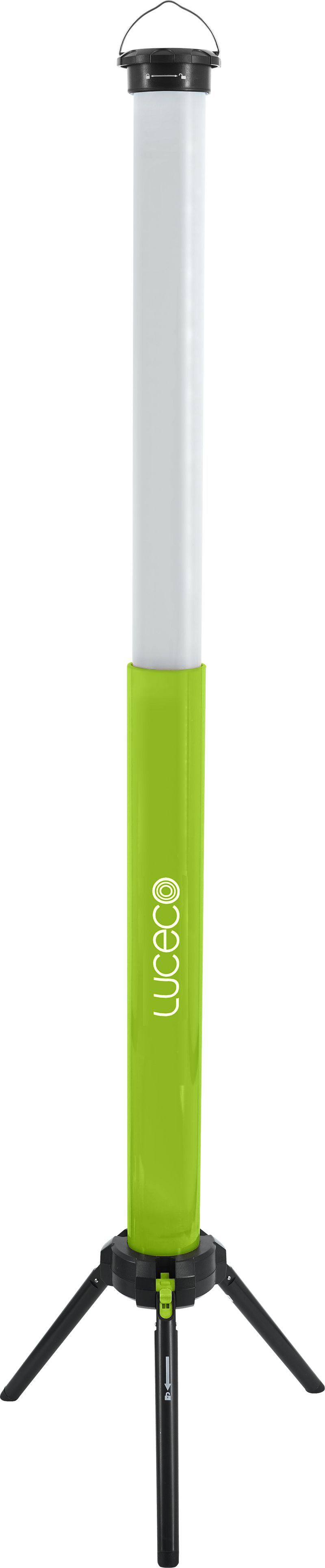 Luceco Tube Work Light - telescope 360-degree open area tripod inspection worklight 1500lm 6500k - USB rechargeable
