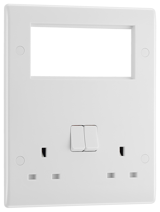BG Electrical 800 Series - Double, switched, double pole, 4 Euro Module