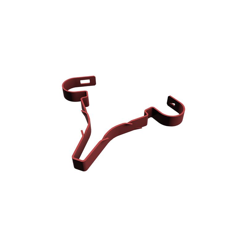 D-Line Fire Clip - Safe-D Stag-Clip for 2x 6-8mm φ cables. Twin, Red - Pack of 100