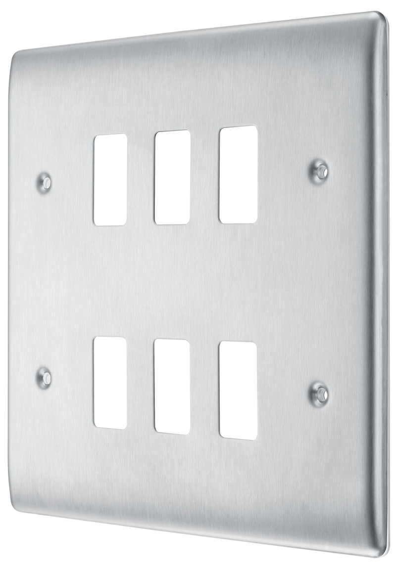 BG Electrical Grid - 6 module, square