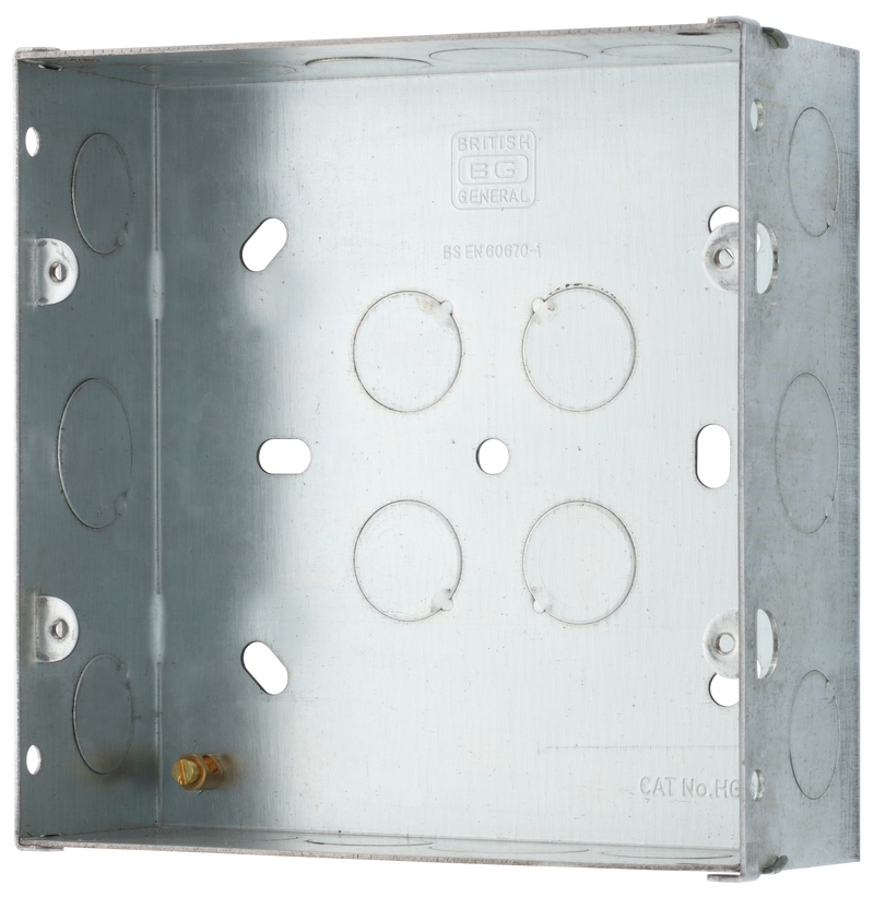 BG Electrical Contractor - Flush Metal Box for 6-8 Module Grid