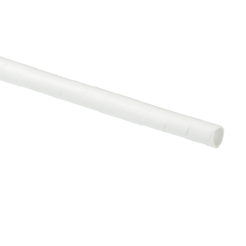 D-Line Cable Tidy - Cable Spiral Wrap, White - 2.5m, 10-40mm expandable dia.