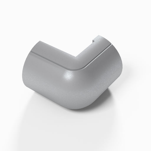 D-Line Trunking - 30x15mm Aluminium-Effect External Bend