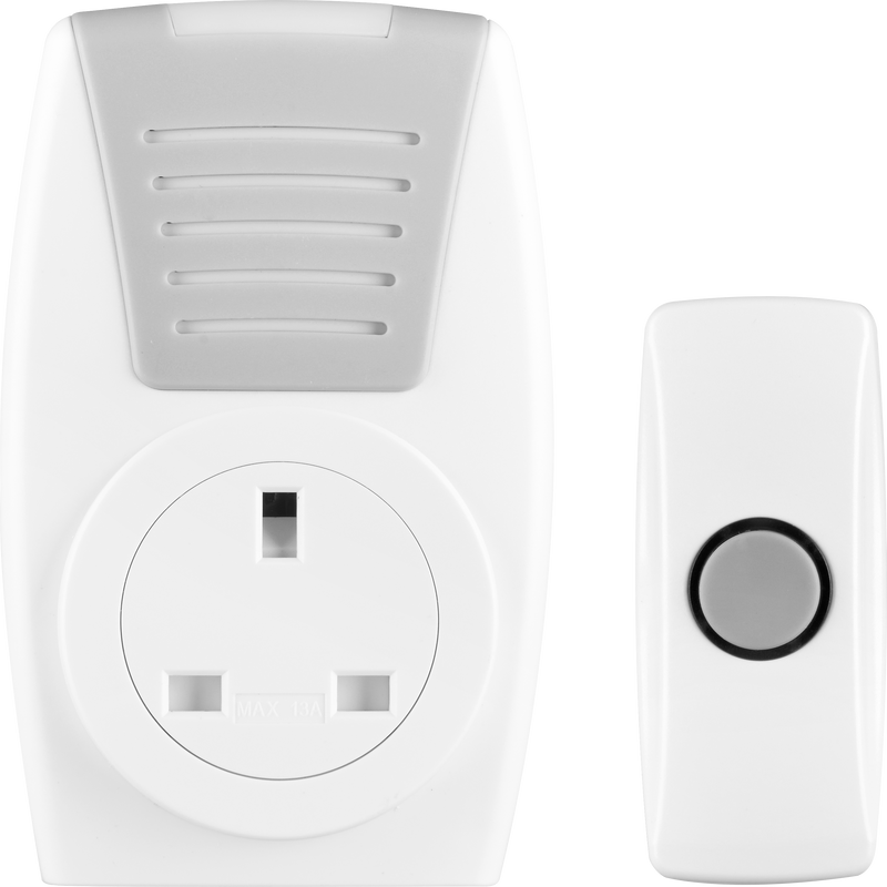 Masterplug Home - 100m, Plug-ThroughWhite + Grey