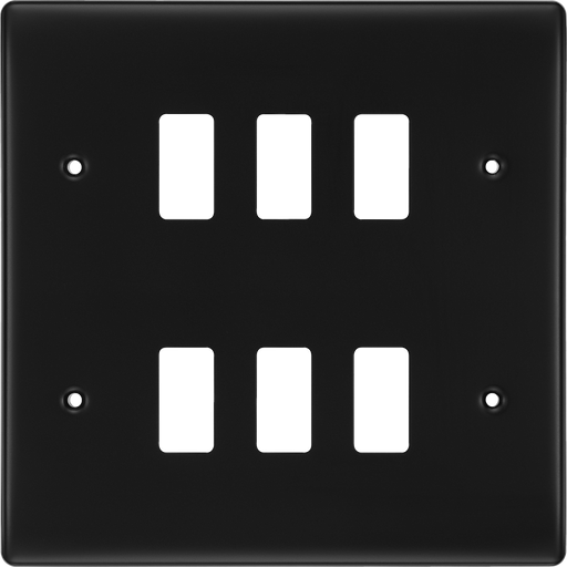 BG Electrical Grid - 6 module, square