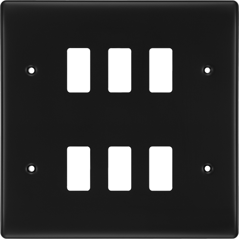 BG Electrical Grid - 6 module, square