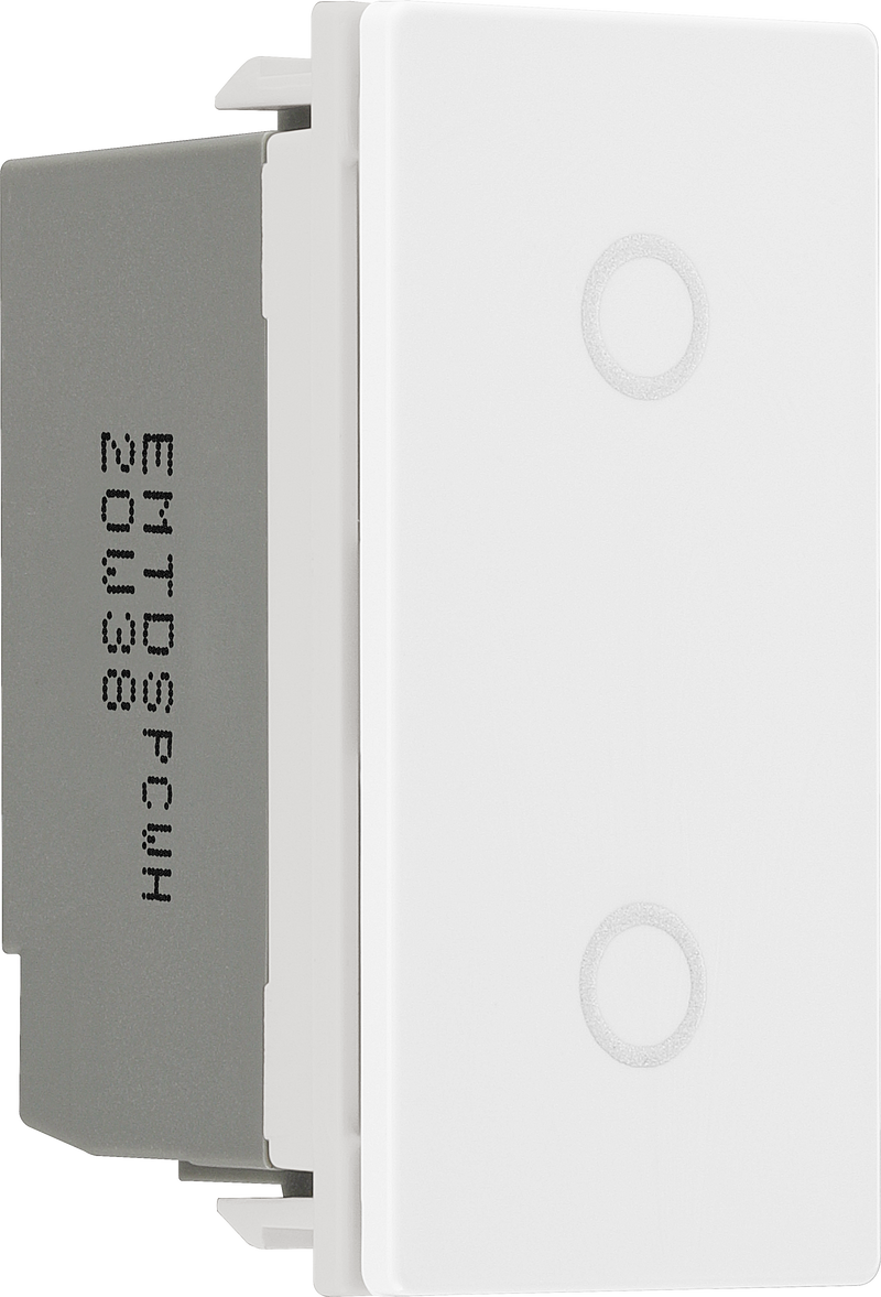 BG Electrical Grid - 2 way, retractive, printed PRESS, centre off