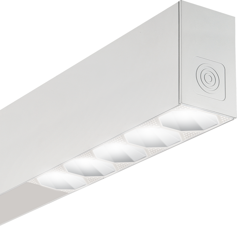 Luceco Contour Octa - Contour Octa 1134mm suspended module direct/ indirect 3000lumens with DALI driver finished in white