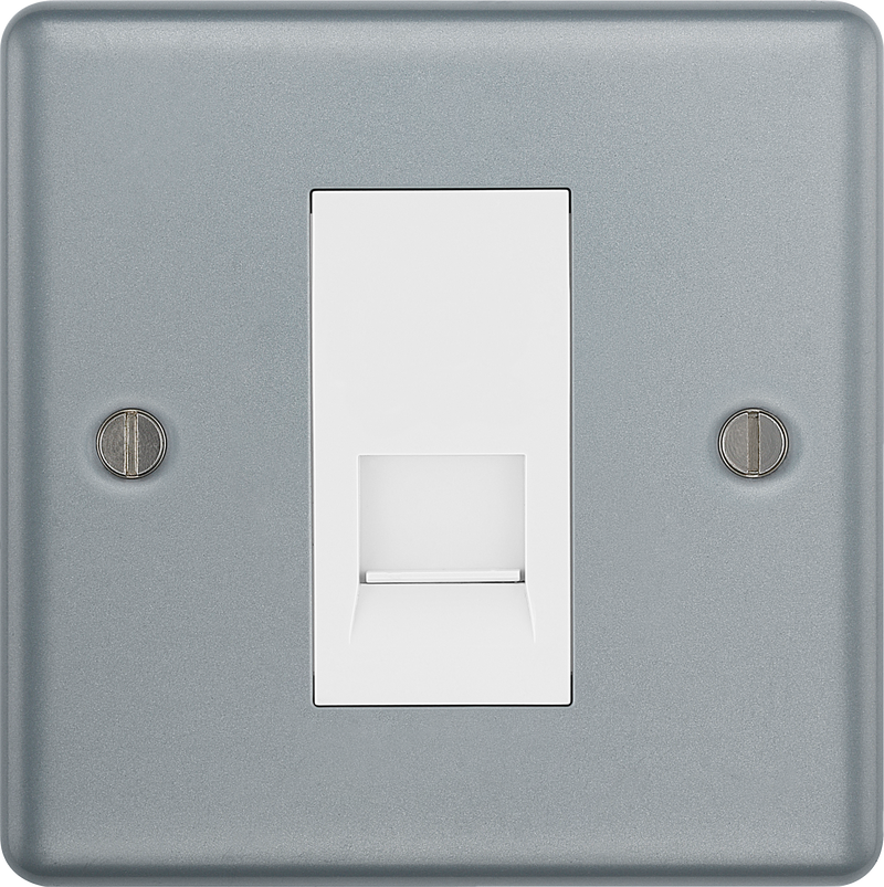 BG Electrical Metal Clad - Single, telephone socket, secondary