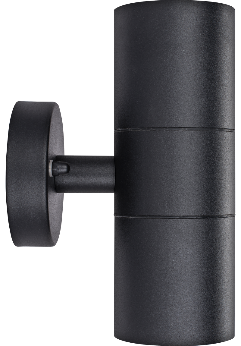 Luceco Azurar Wall Light - Exterior decorative up / down wall light GU10 finished in black