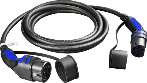 Sync Energy EV Cables - EV Charging Cable, Mode 3 Type 2, 22kW Three Phase - 5 Metres