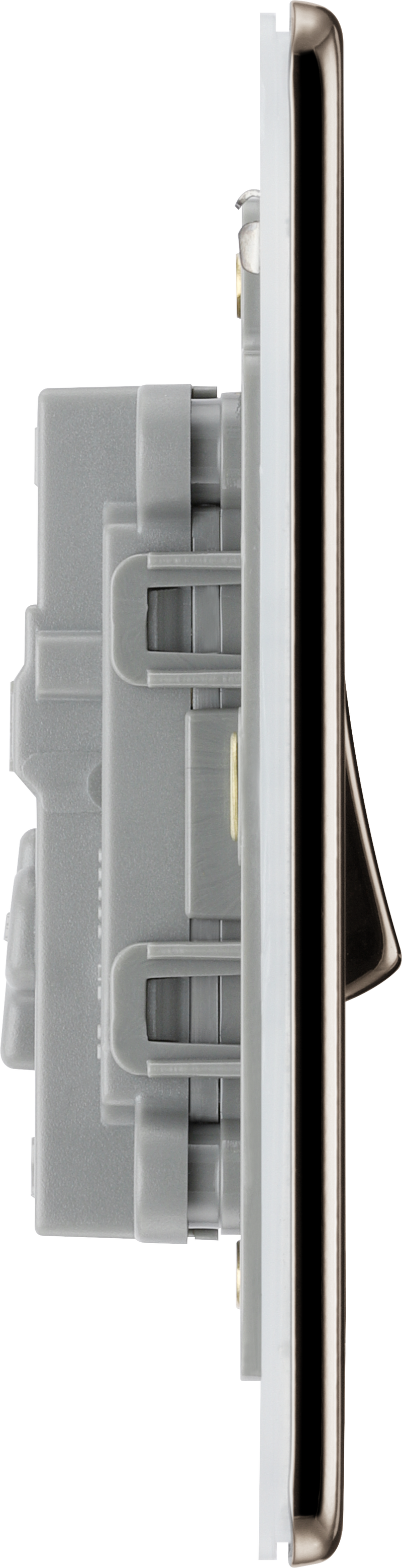 BG Electrical Flatplate Screwless Black Nickel - Intermediate switch