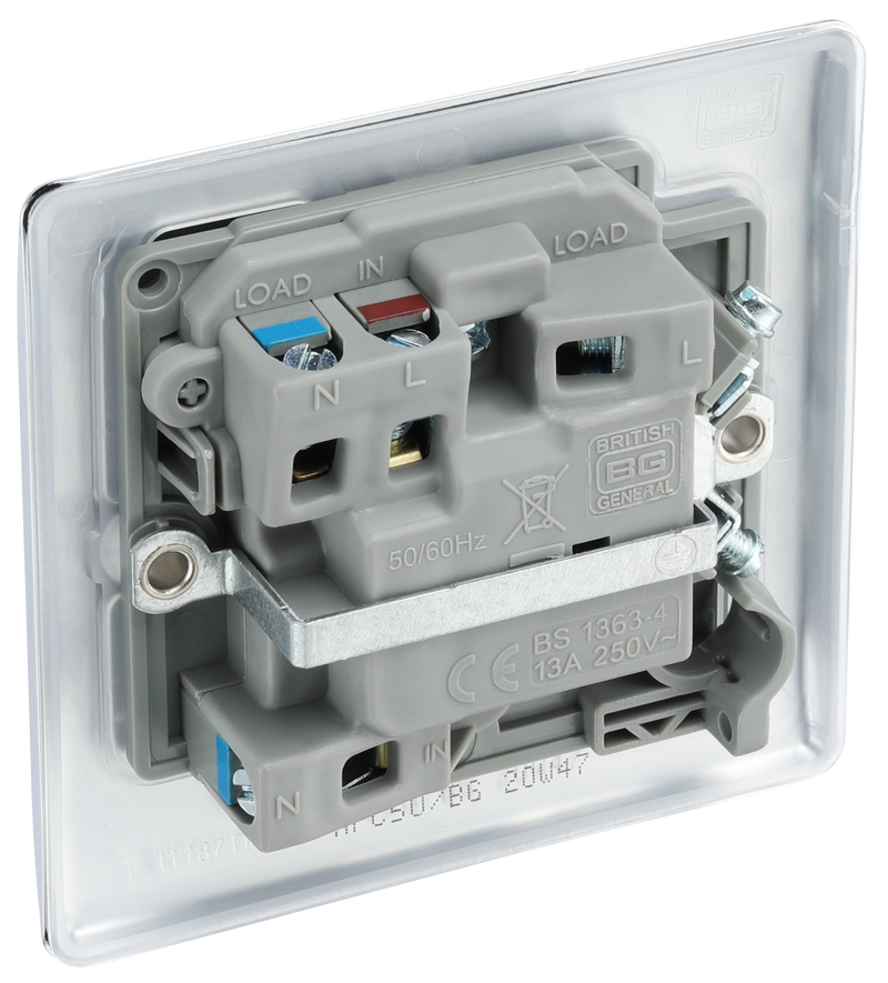 BG Electrical Nexus Metal Polished Chrome - Switched and fused