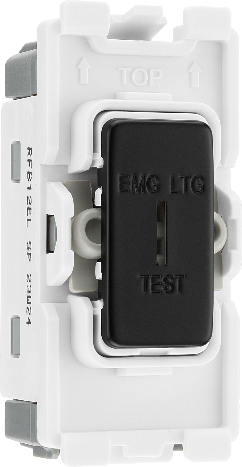 BG Electrical Grid - 2 way, single pole, printed EMG LTG TEST