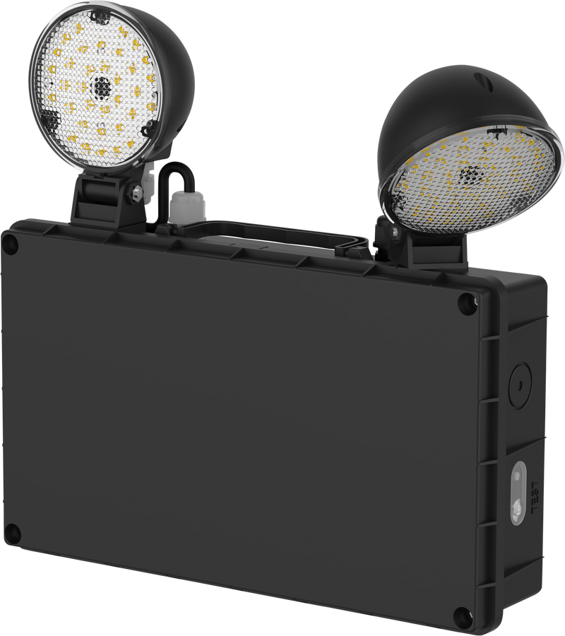 Luceco Tempus Dali - Tempus DALI Emergency IP65 Twinspot, Black, 780lm