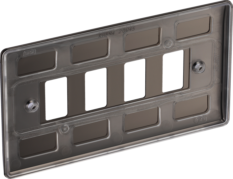 BG Electrical Grid - 4 module, rectangular