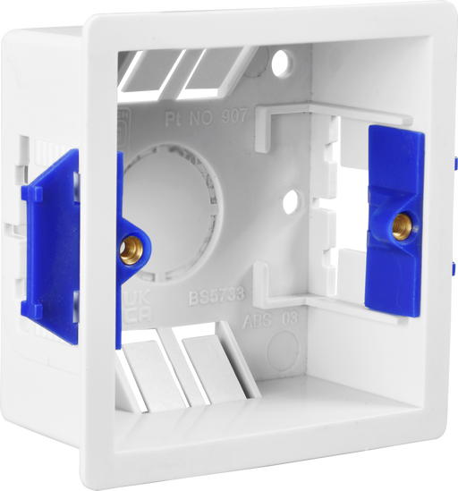 BG Electrical Contractor - Single Square Dry Lining Box, 35mm
