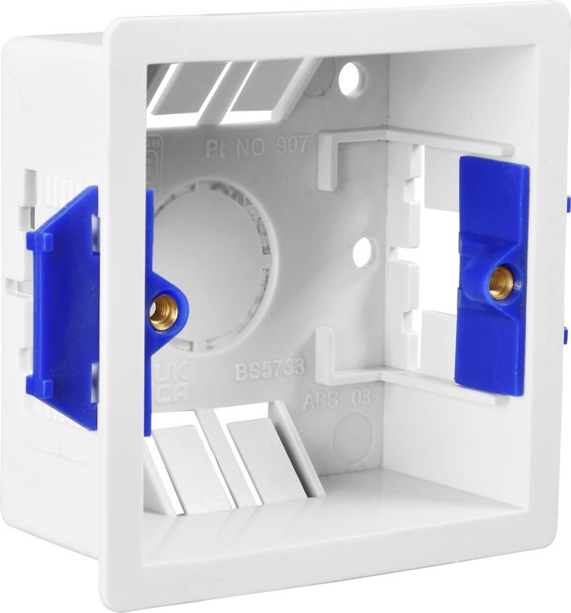 BG Electrical Contractor - Single Square Dry Lining Box, 35mm