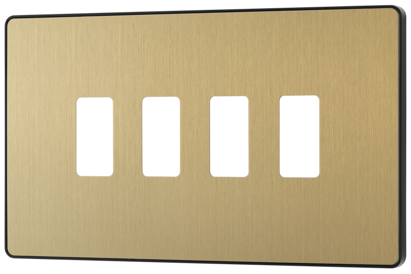 BG Electrical Grid - 4 module, rectangular