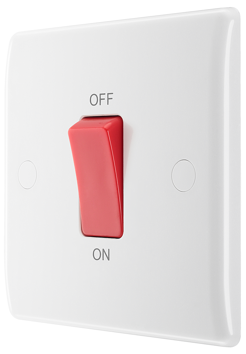 BG Electrical 800 Series - 45A, double pole, single plate