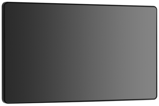 BG Electrical Evolve Black Chrome - Double, blank plate
