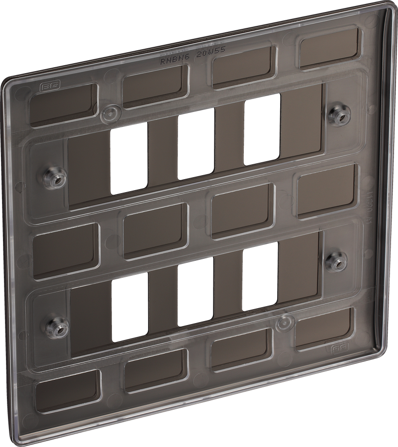 BG Electrical Grid - 6 module, square