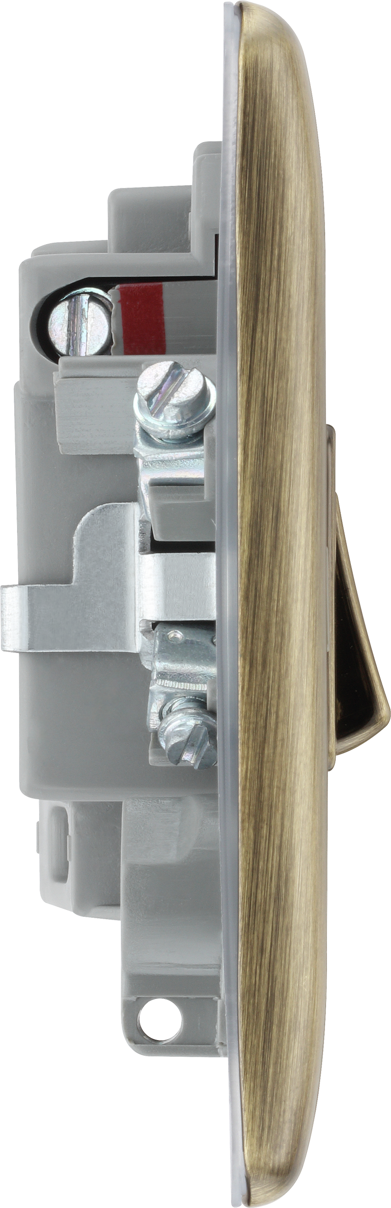 BG Electrical Nexus Metal Antique Brass - Switched and fused with indicator