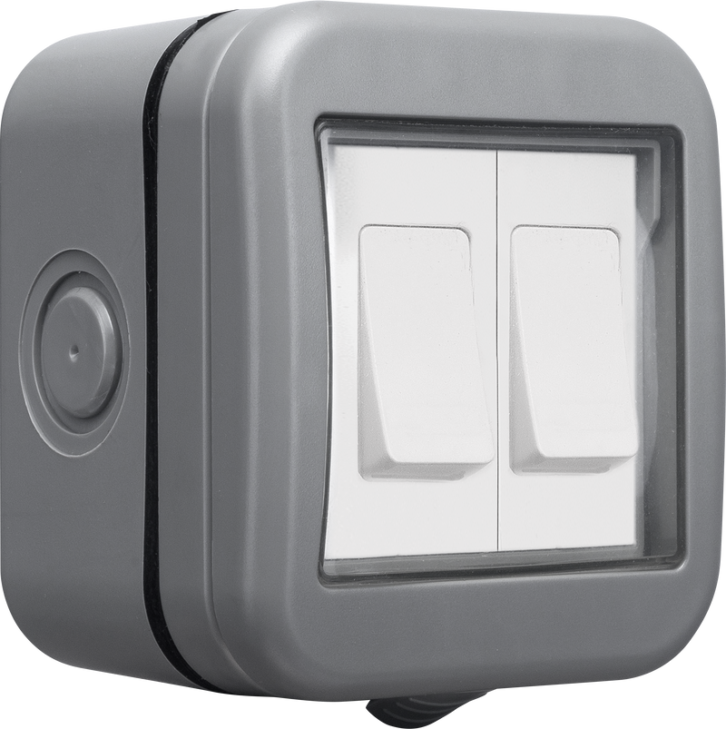 BG Electrical Weatherproof IP55 - Double, 2 way switch, IP55