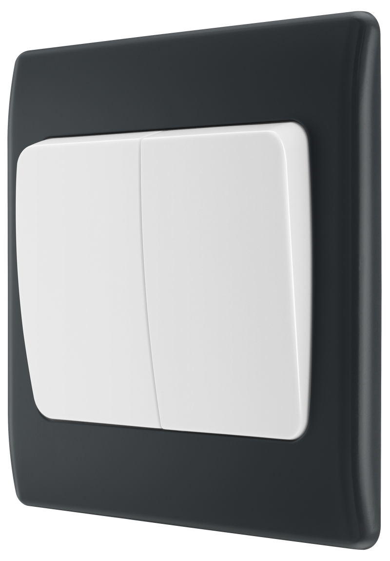 BG Electrical Part M - Double, 2 way switch, wide rocker