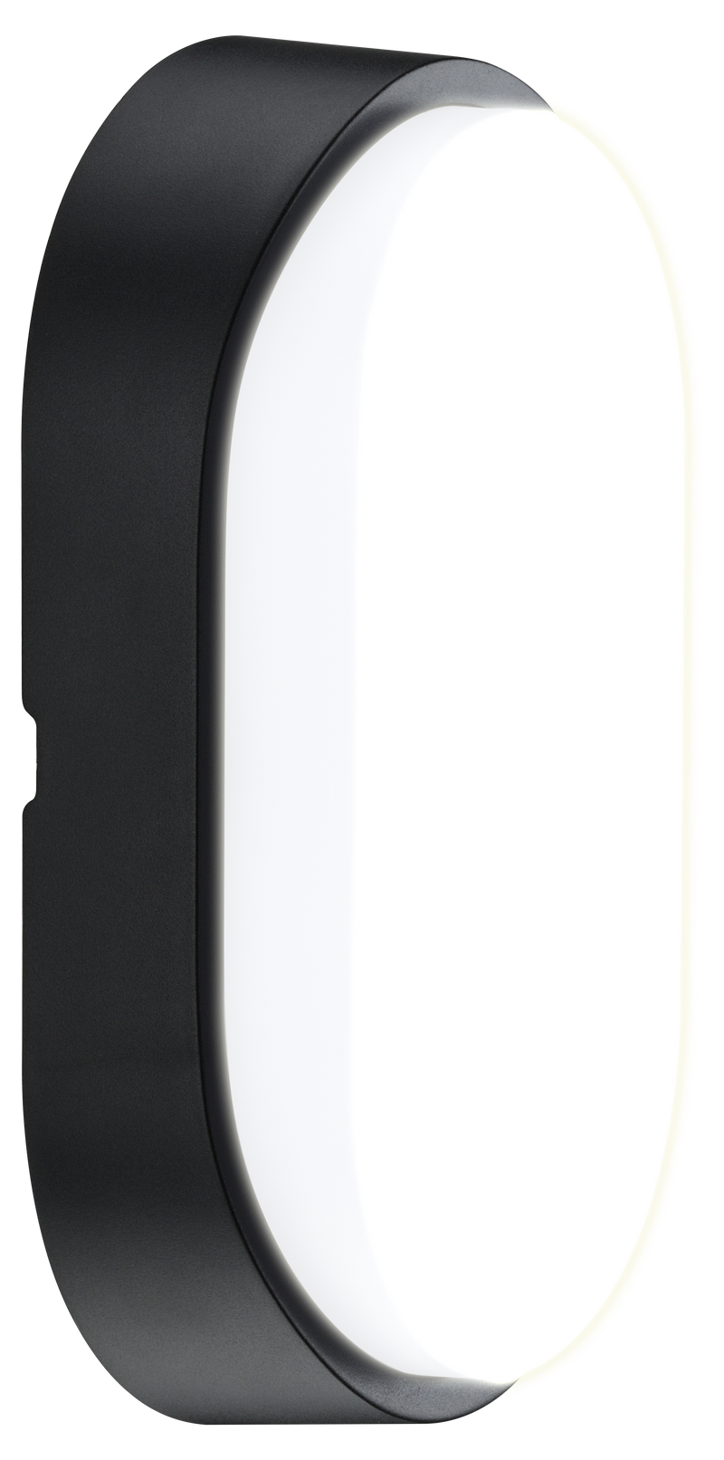 Luceco Ext Residential - Exterior residential bulkhead oval 700lumens with white or black bezel