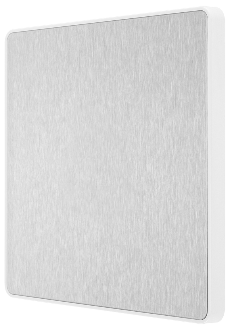BG Electrical Evolve Brushed Steel - Single, blank plate