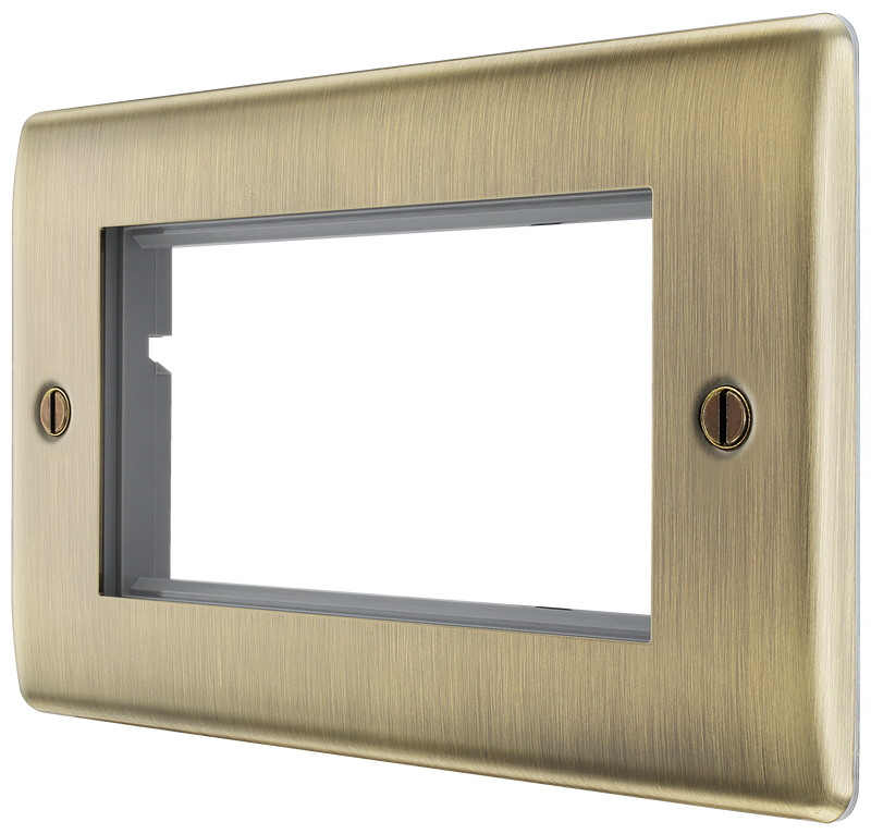 BG Electrical Euro Module - 4 module - rectangular