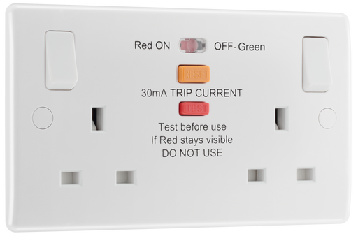 BG Electrical 800 Series - Double switched, with RCD