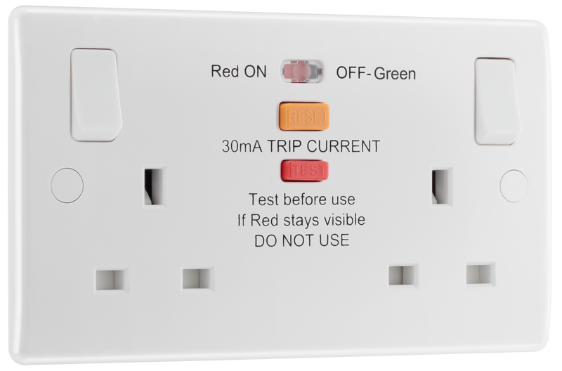 BG Electrical 800 Series - Double switched, with RCD